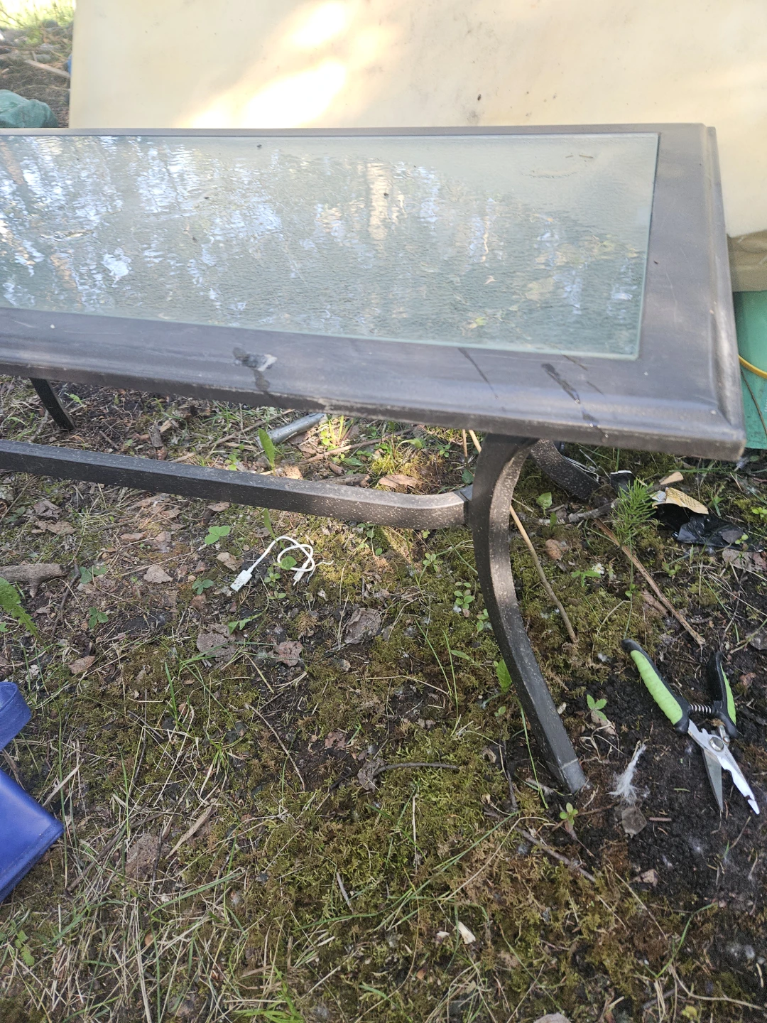 Rectangular Glass Top Coffee Table - photo 2