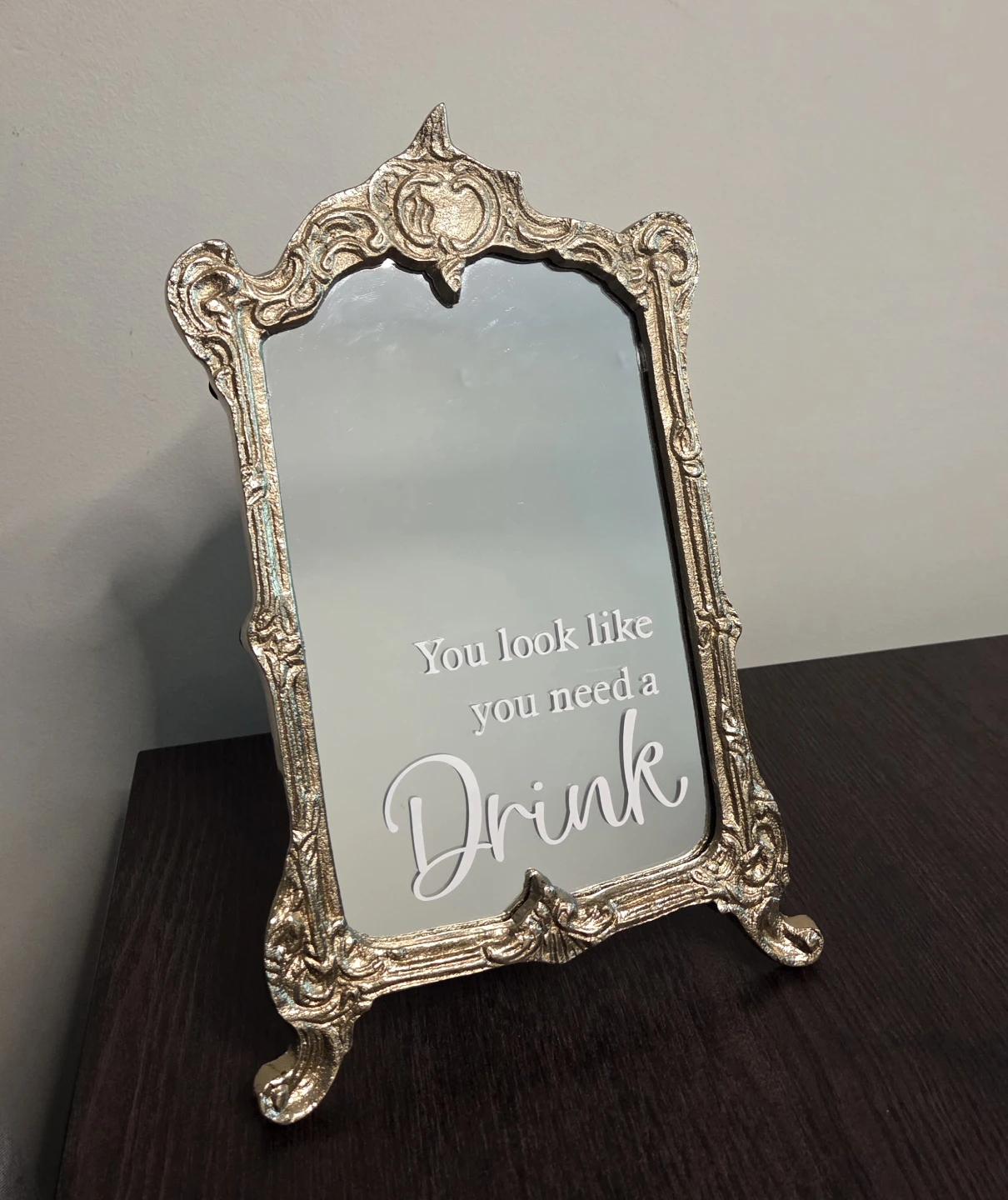 Ornate Decorative Mirror Bar Sign (wedding)