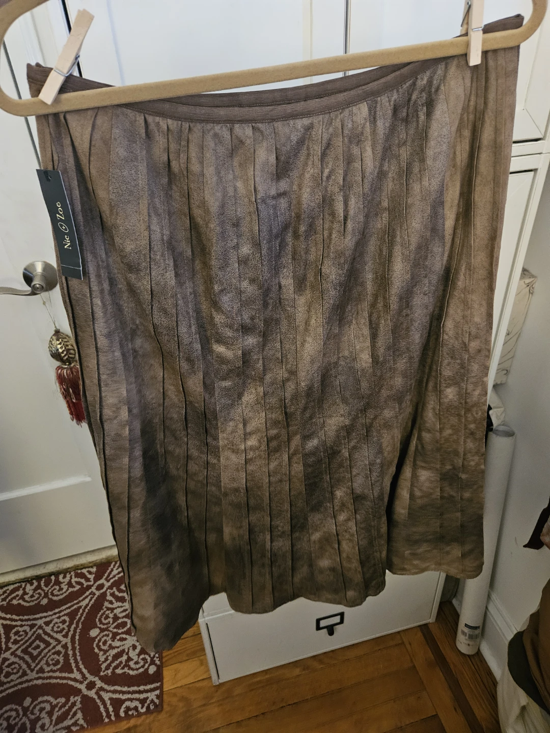 Nic + Zoe Pleated Skirt Size 14 Brown Multi - photo 2