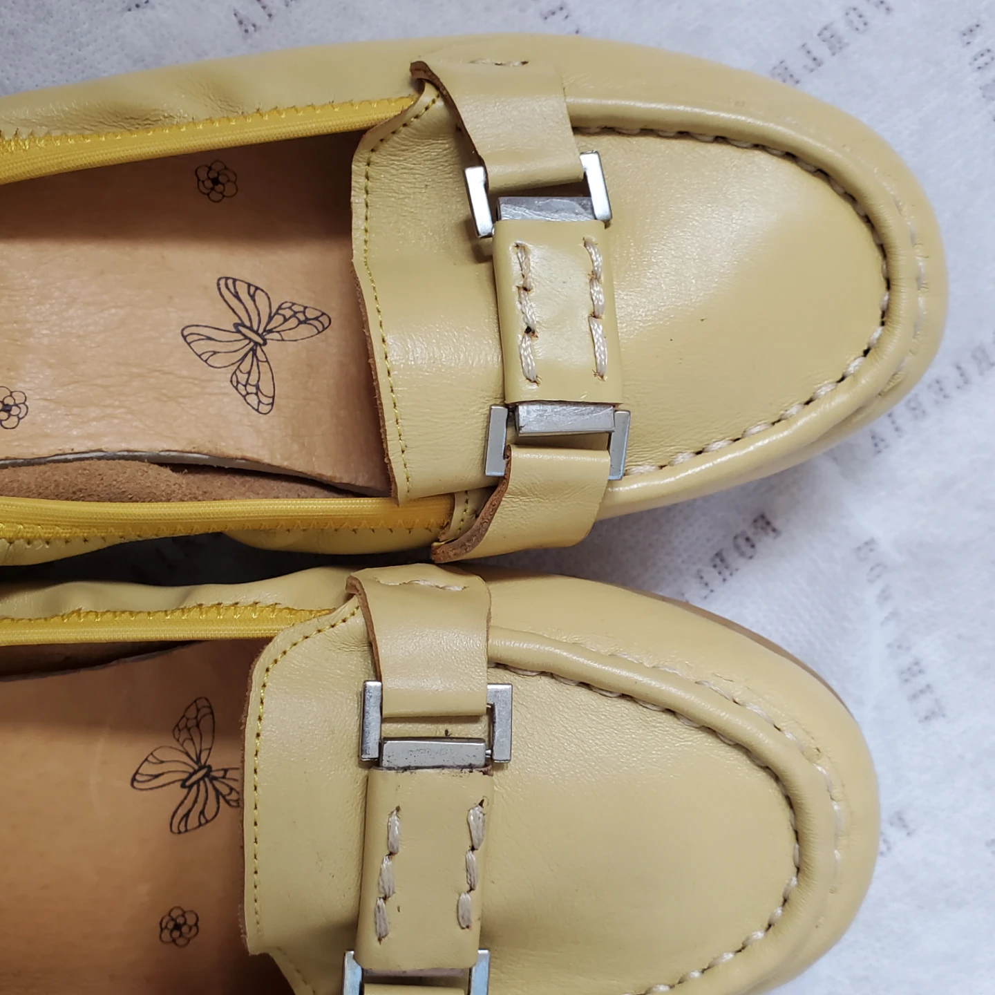 Women's Leather Loafer Shoes with Buckle Detail, NEW - photo 5