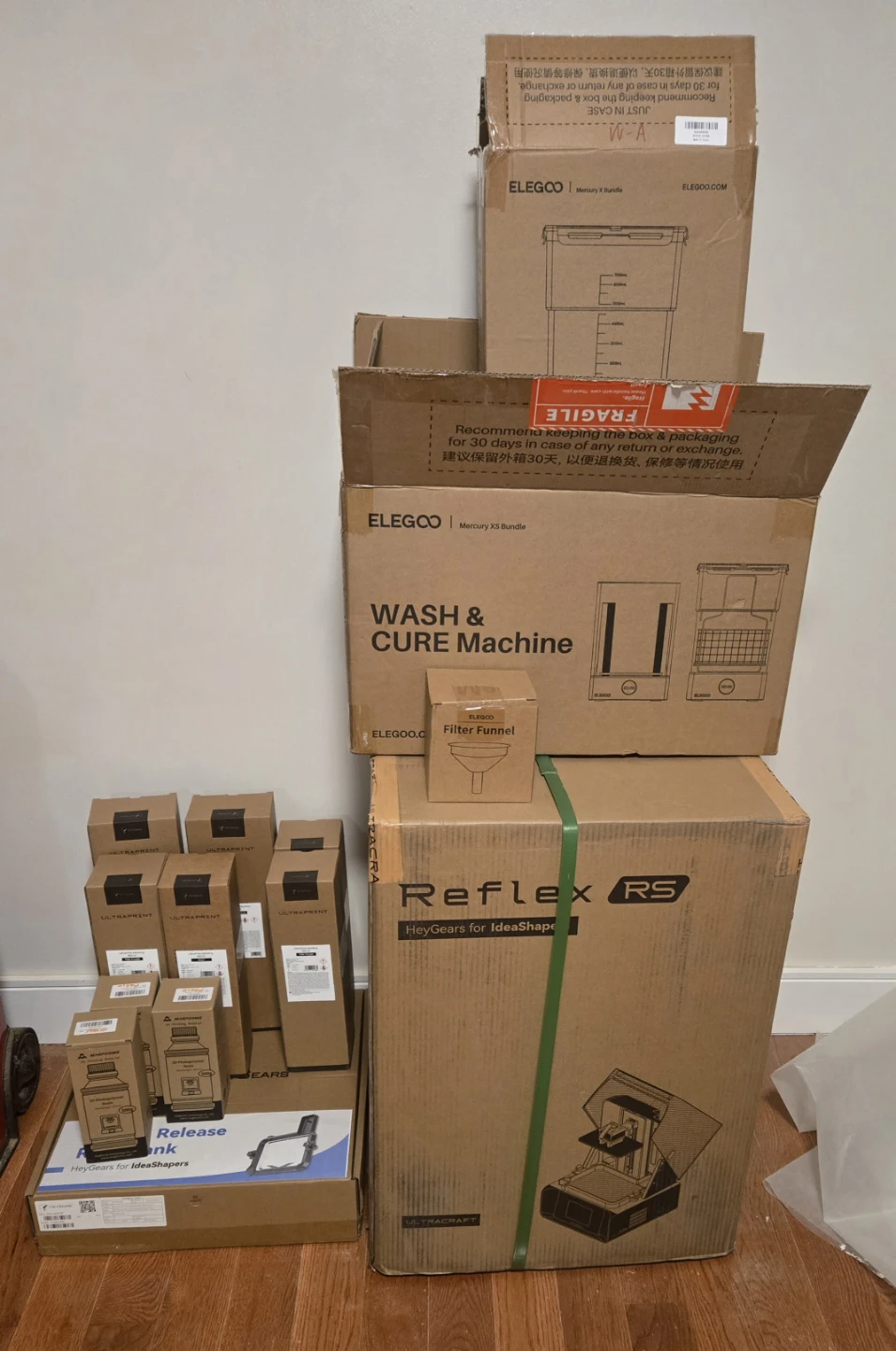 HEYGEARS RS Turbo printer with Elegoo Mercury XS Wash and Cure