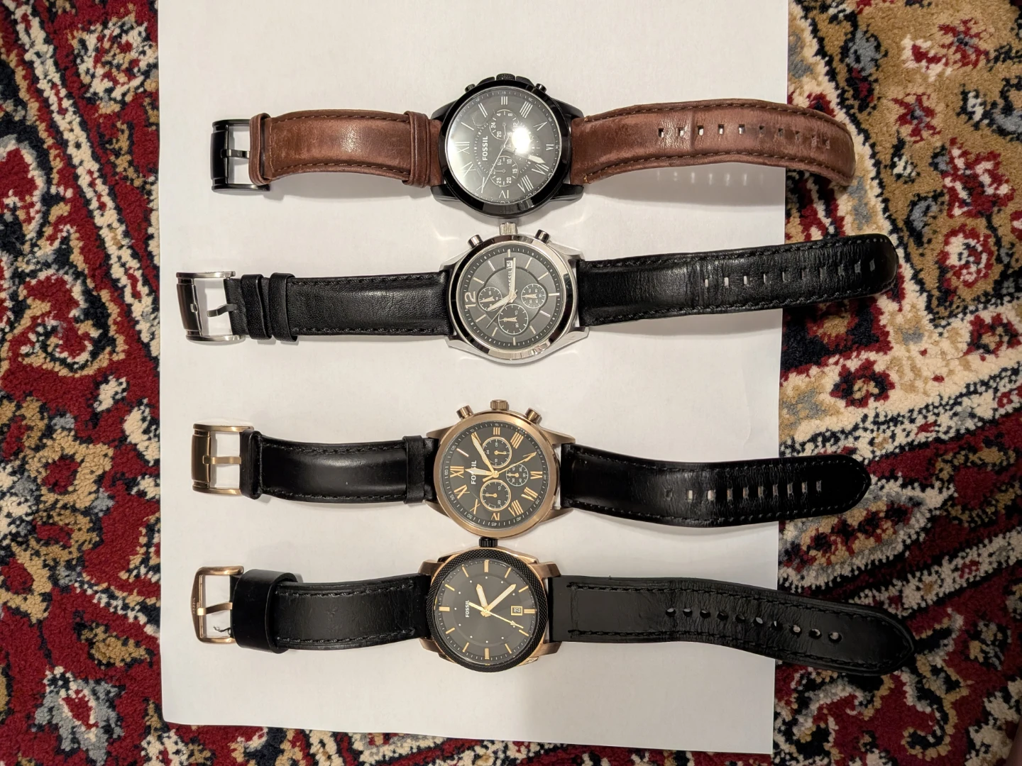 Men's assorted Fossil watches collection ⚽
