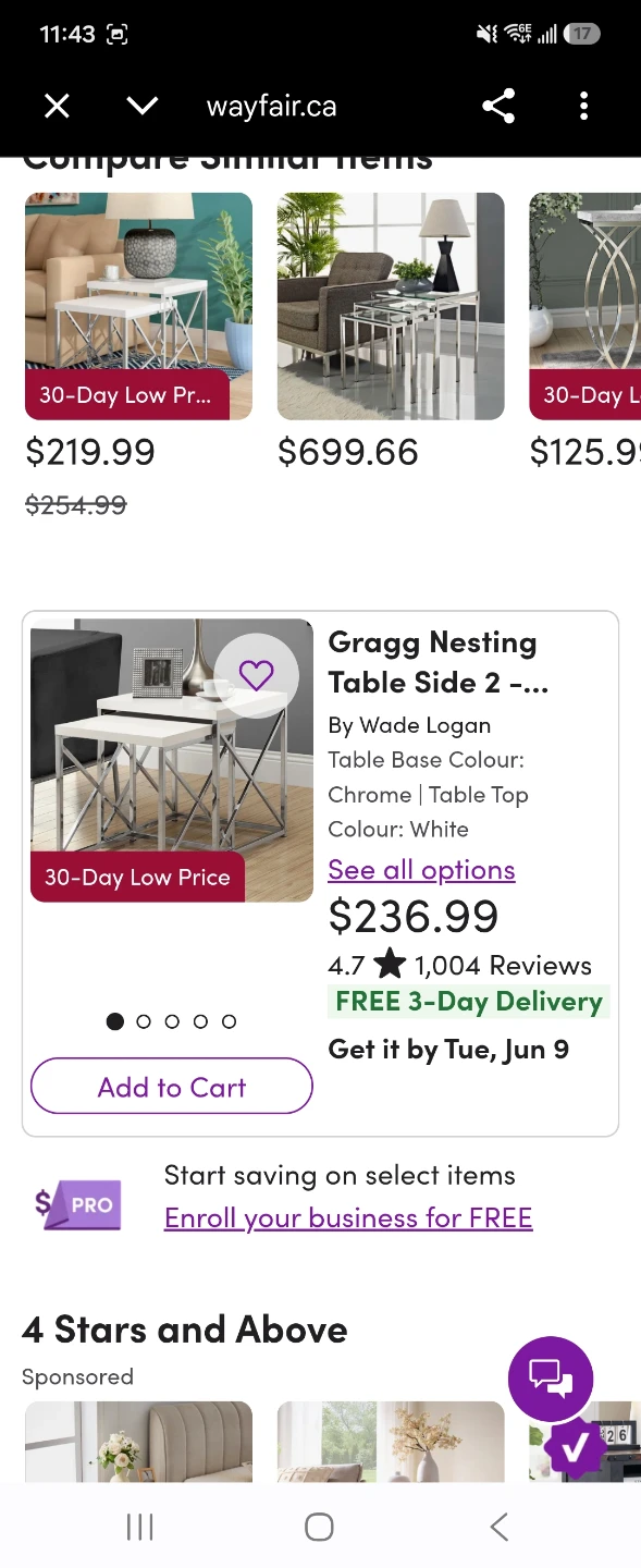 White nesting tables - photo 3