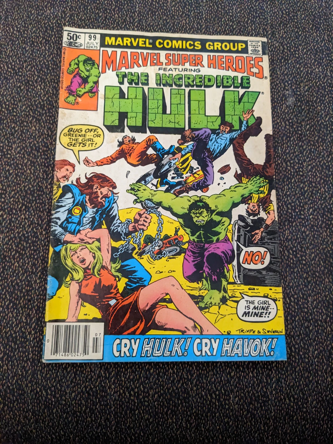 Marvel Super Heroes Featuring The Incredible Hulk Comic