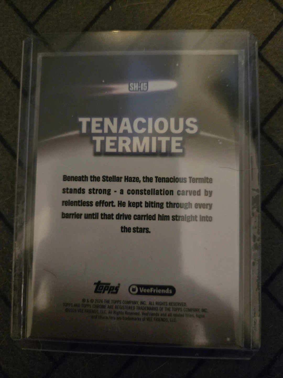 2026 Topps VeeFriends Chrome Tenacious Termite  20/50 Stl Haze - photo 2