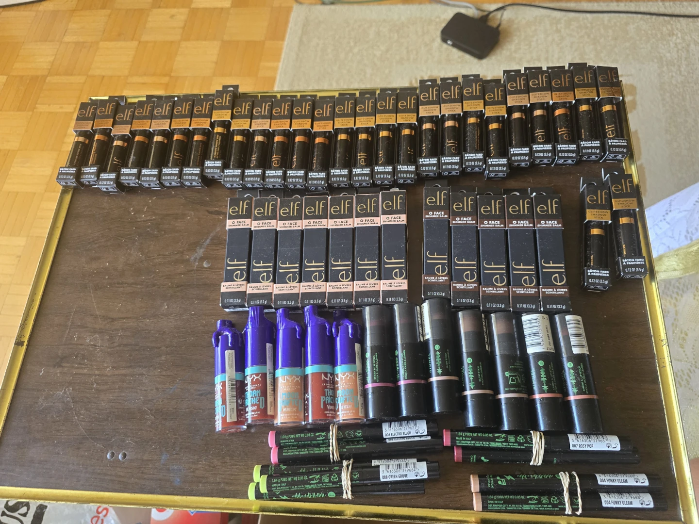 Assorted ELF, NYX, and Rimmel Makeup Items
