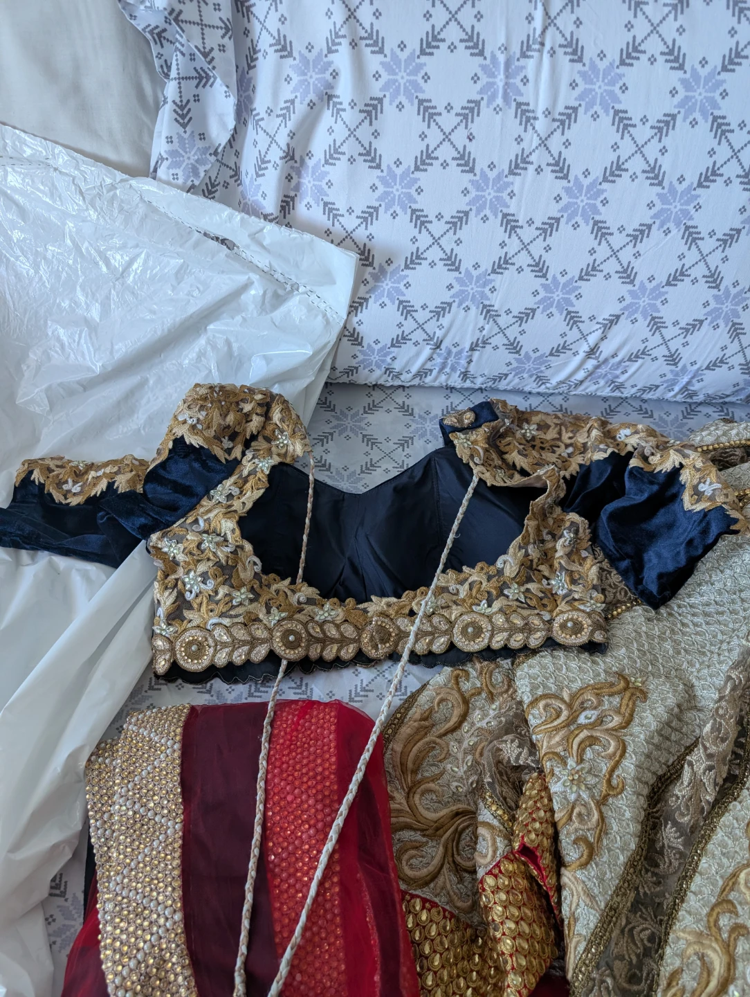 Embroidered Lehenga Choli with Dupatta - photo 2