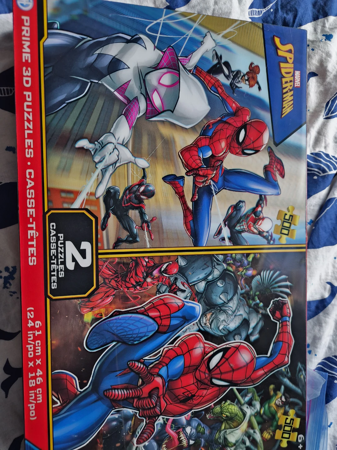 Marvel Spider-Man Prime 3D Puzzles (2 x 500 pieces)