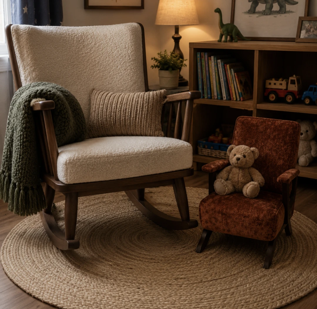 Kids rocking chair, brown - photo 2