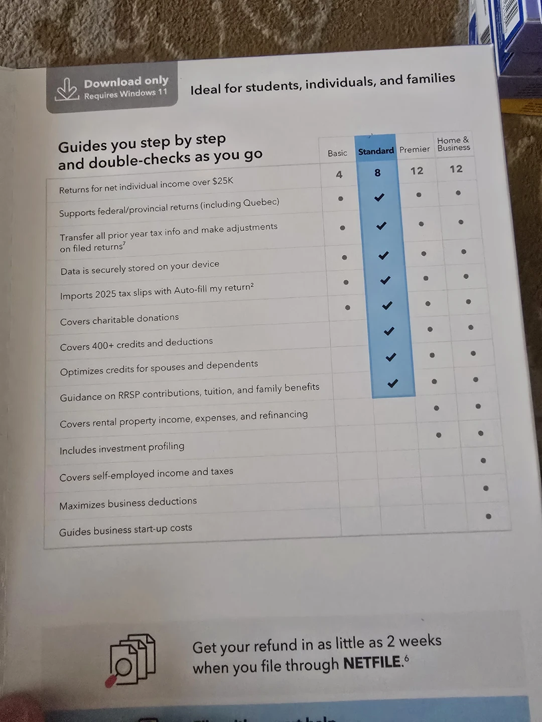 Intuit TurboTax Standard 2025 - photo 2