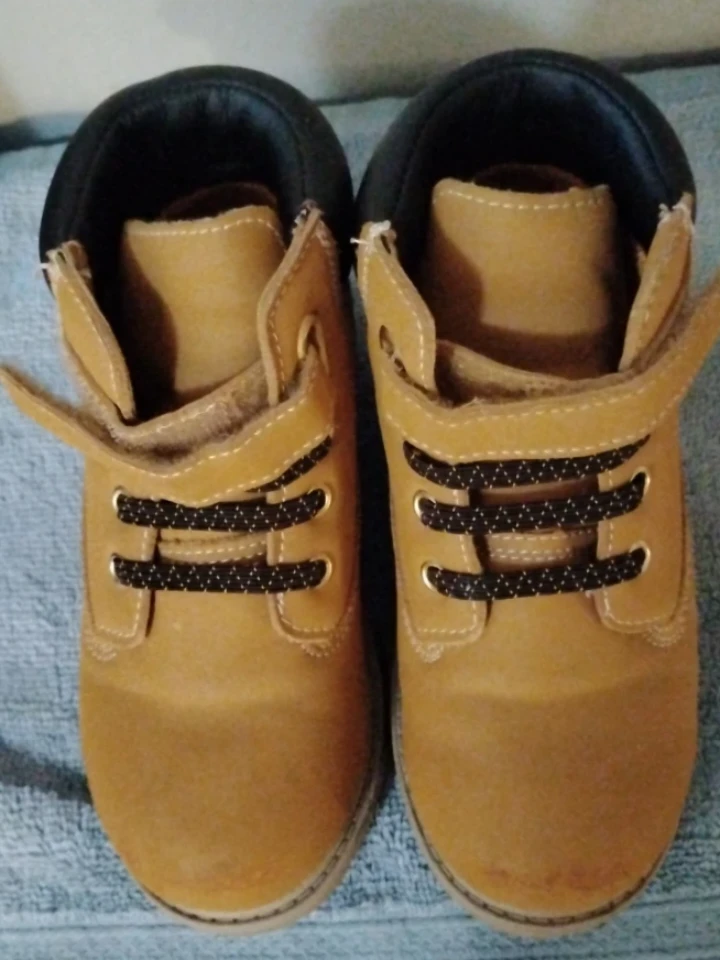Kids Tan Timber-style Boots