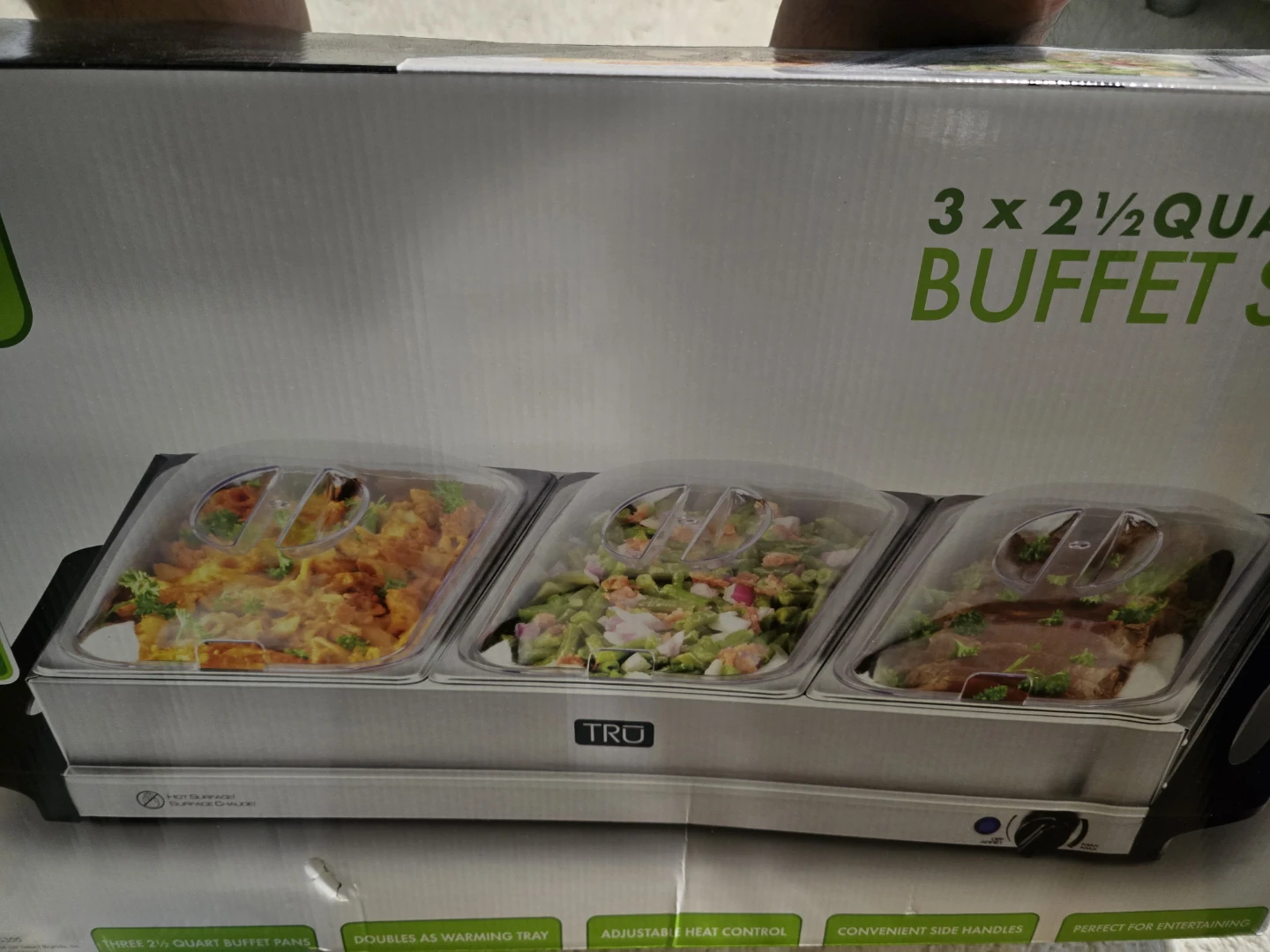 TRU 3 x 2.5 Quart Triple Buffet Server - photo 4