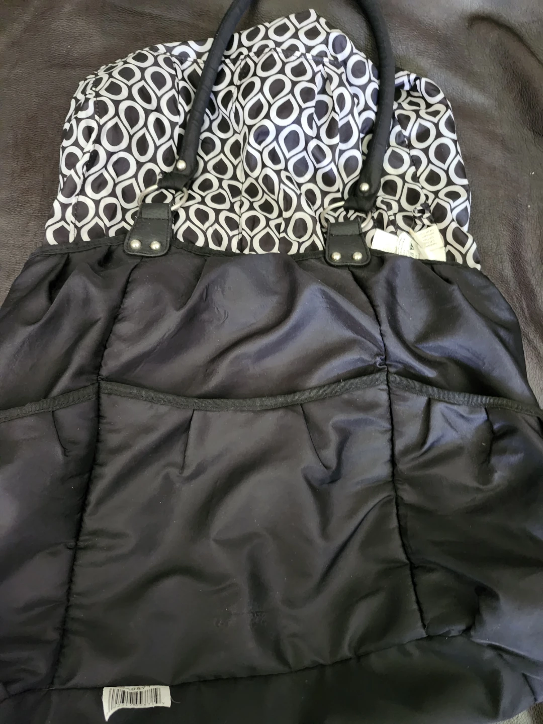 Carter's Black Diaper Bag with Changing Pad - photo 4