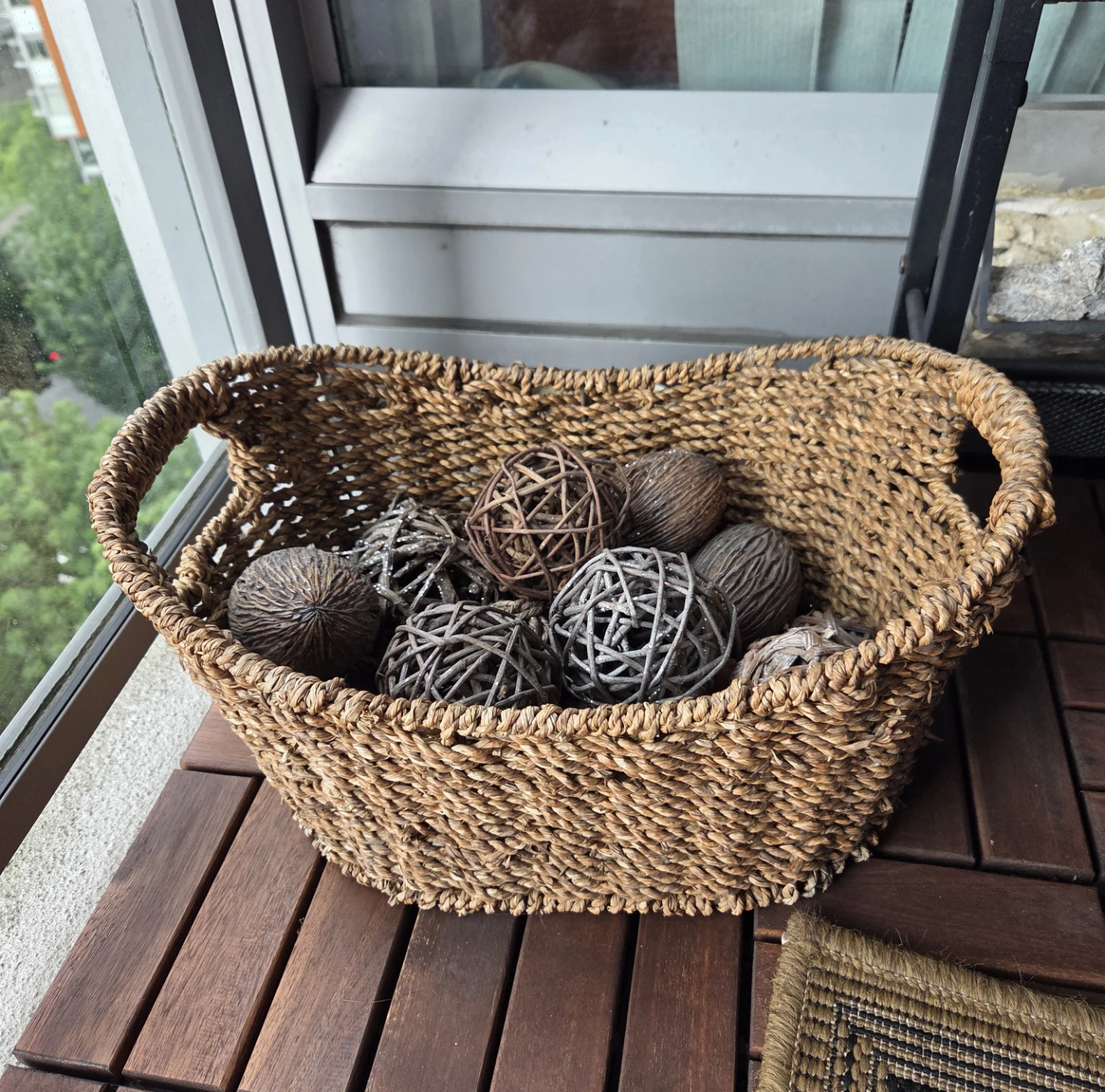 Woven Basket with Decorative Balls - photo 4