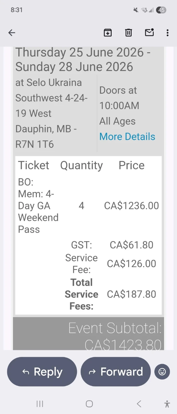 Dauphin's Countryfest 2026 Tickets