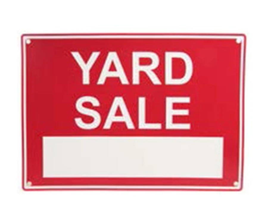 Yard Sale on Saturday and Sunday