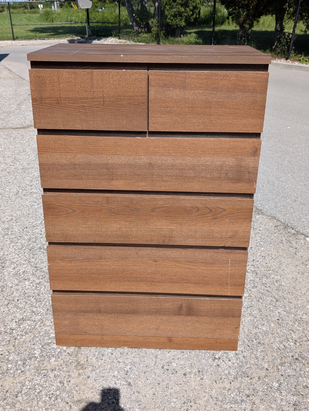Brown 6-Drawer Dresser