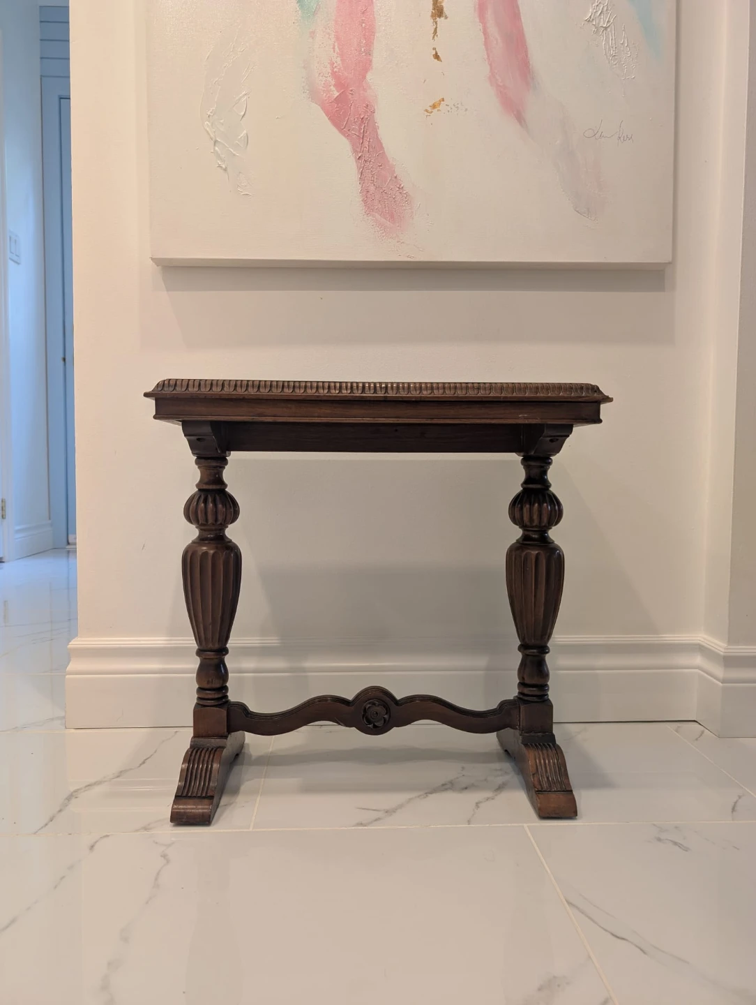 Beautiful Wood Console side Table - photo 2