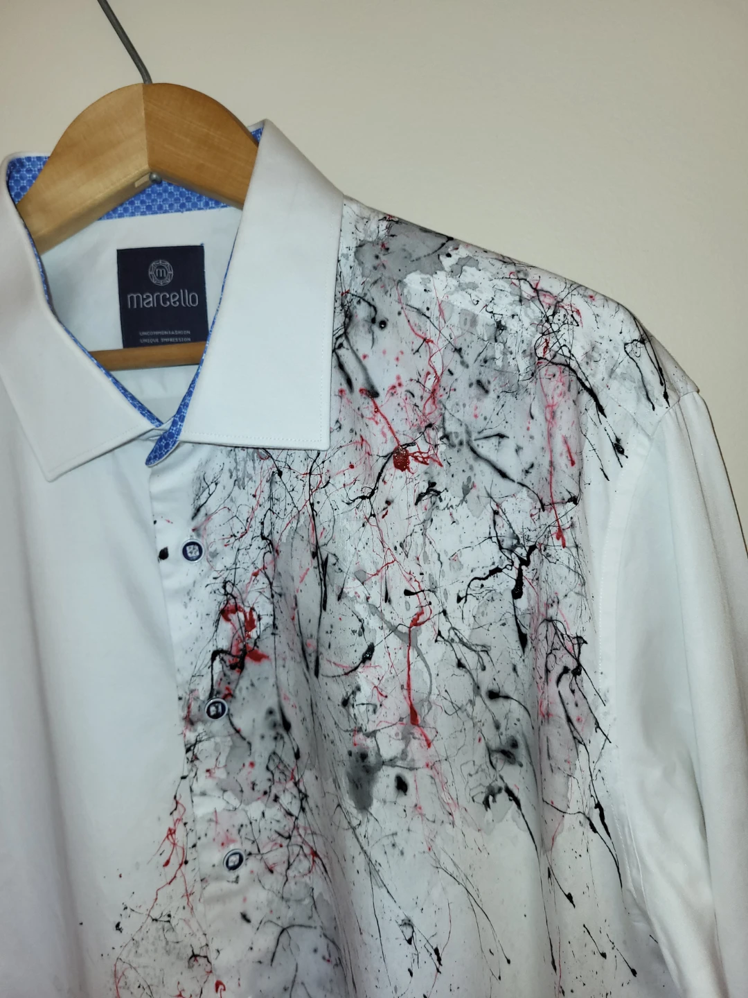 Marcello Men's Dress Shirt, Unique and Bold! - photo 3