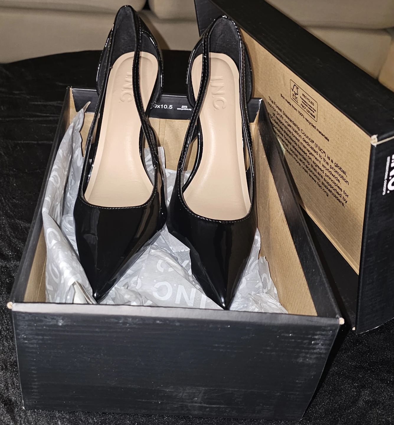 INC Black Patent Pointed Toe Heels - Size 6⚽️ - photo 4