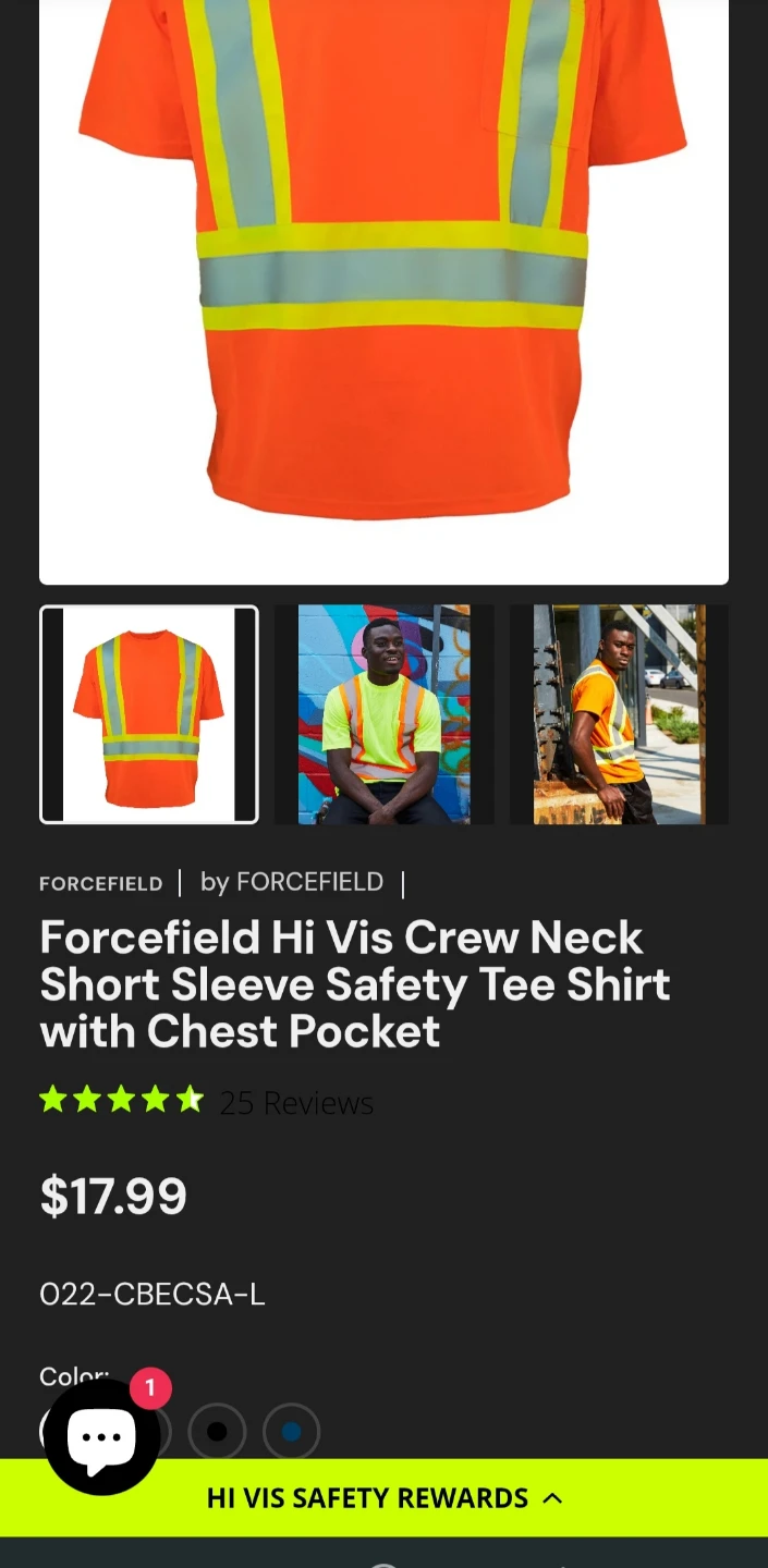 Forcefield Hi Vis Short Safety size L - photo 4