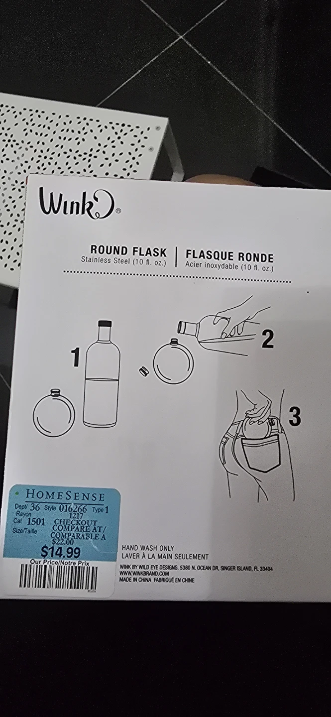 Wink Round Flask - Donut Design - photo 2