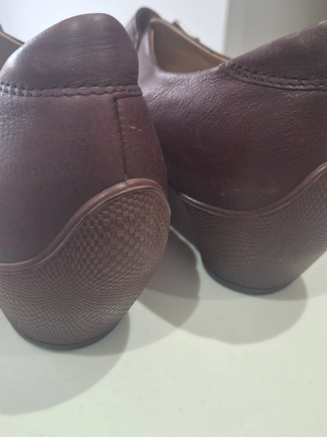 ECCO Burgundy Leather Mary Jane Shoes - photo 4