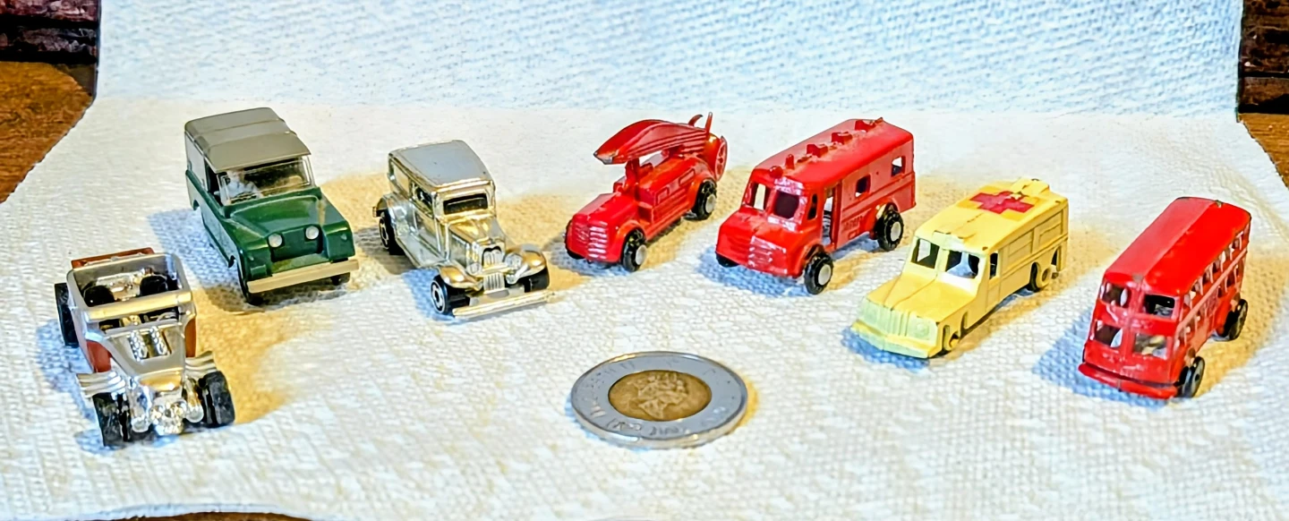 Collection of 7  Miniature Toy Cars