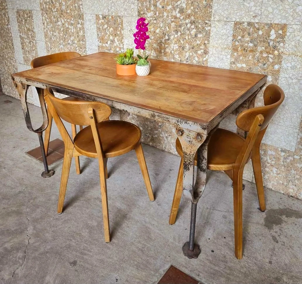 Solid Convertible Industrial Dining Table To Coffee Table - photo 2
