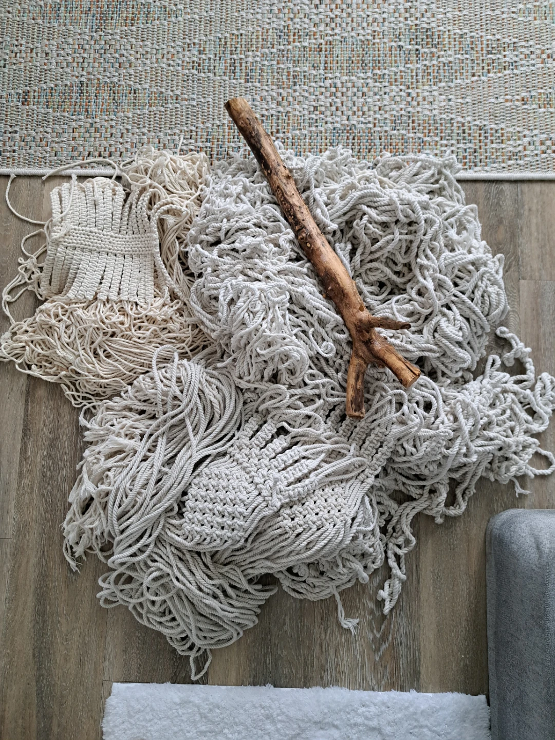 Macrame Cord and Wood Branch Kit - photo 2