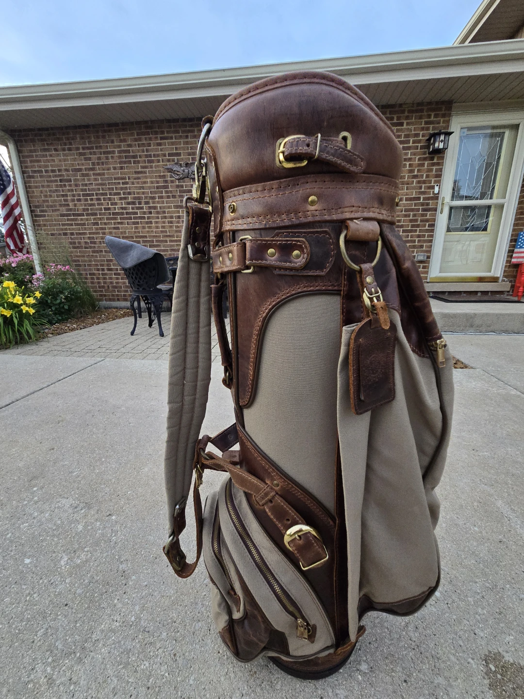 Hot-Z Golf Bag Leather / Canvas