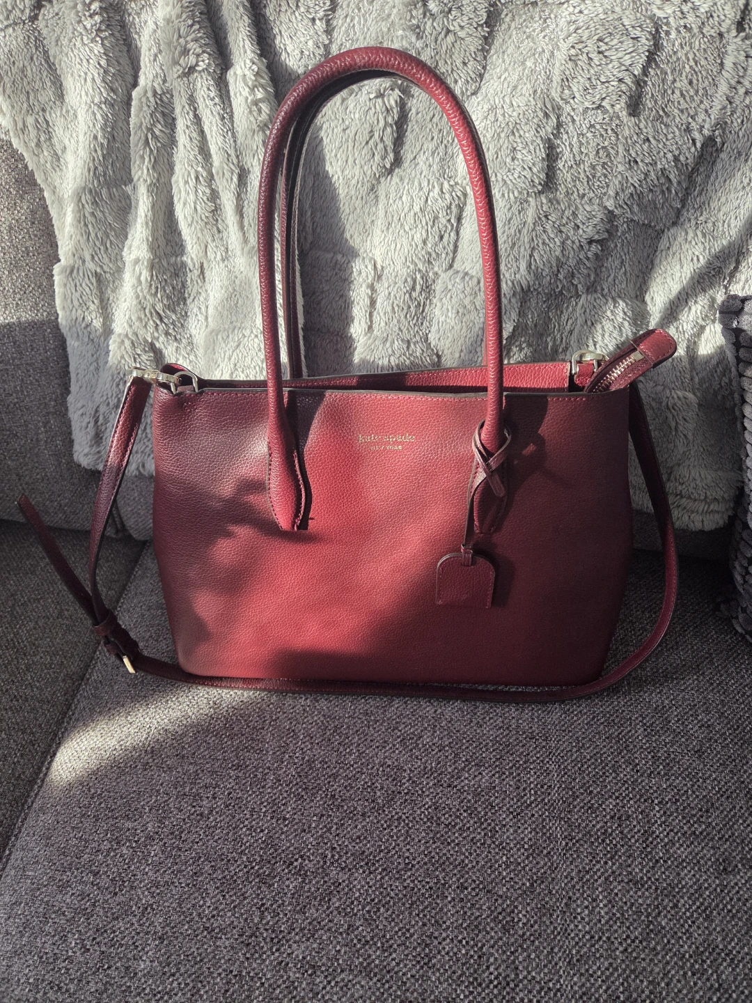 Kate Spade Leather Tote Bag - Red - photo 2