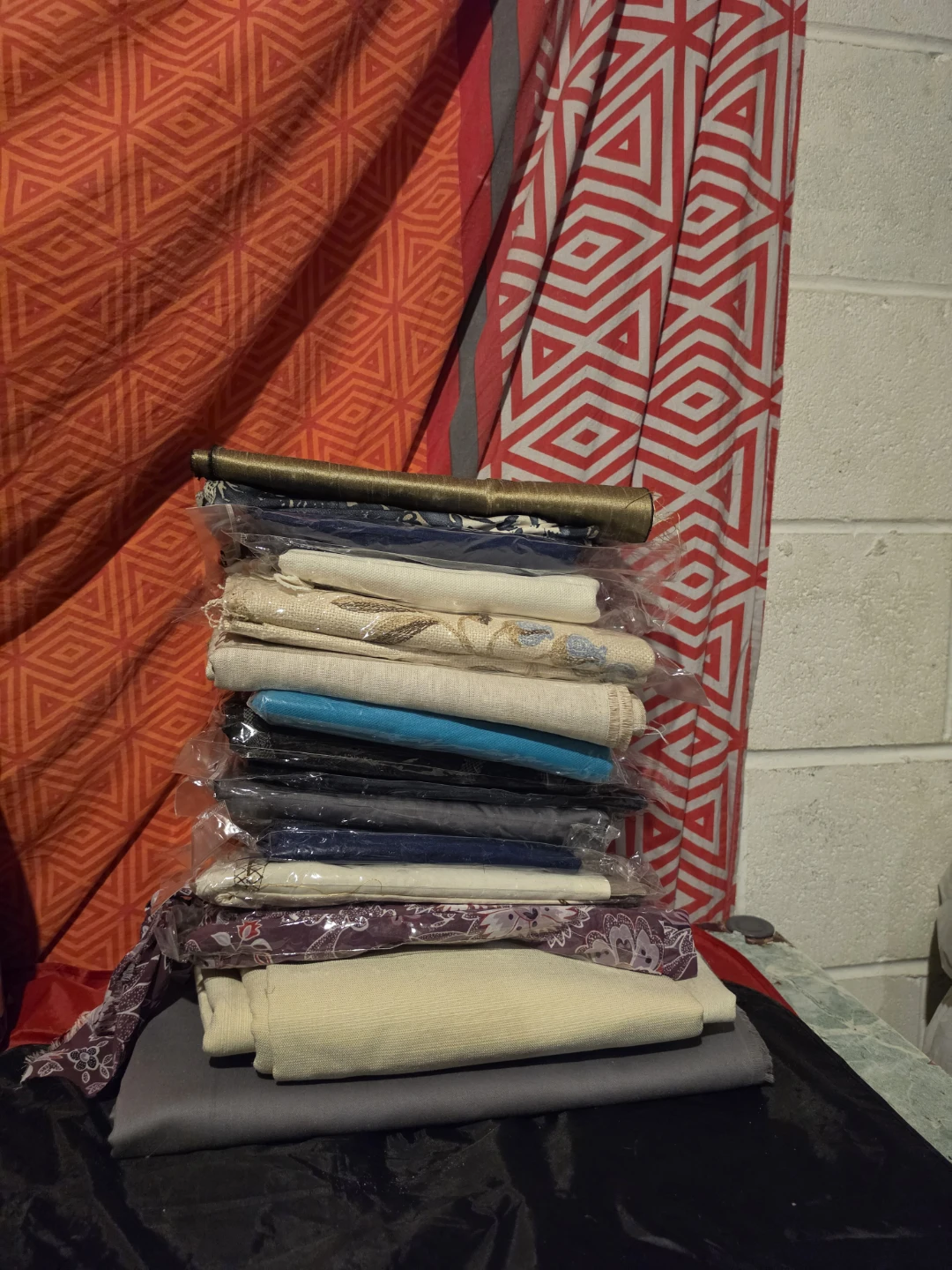 Bundle of fabric scraps