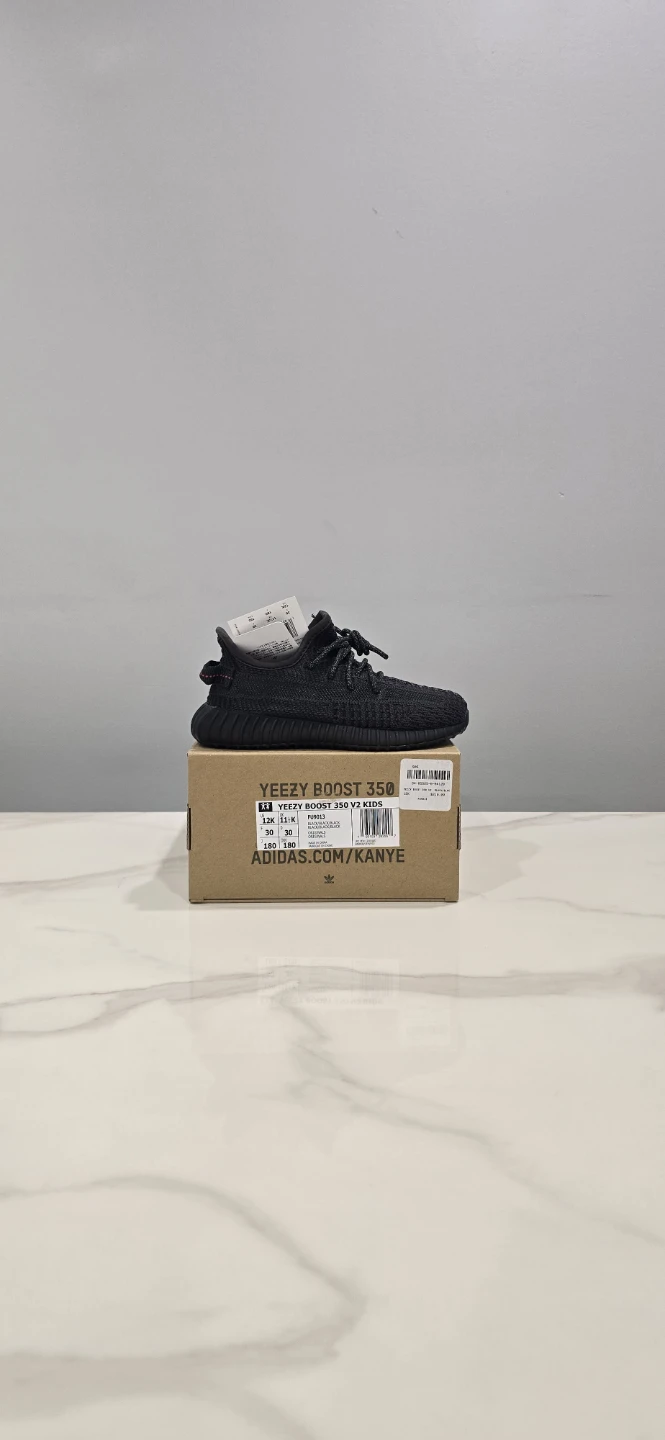 Adidas Yeezy V2 Black infant non-reflective Size 12K