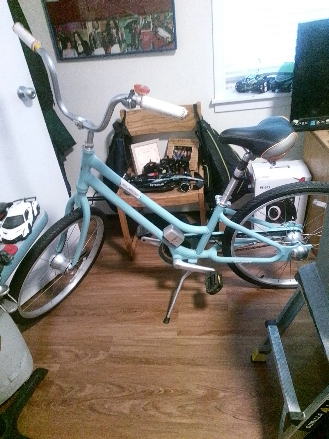 Light Blue Cruiser Bicycle