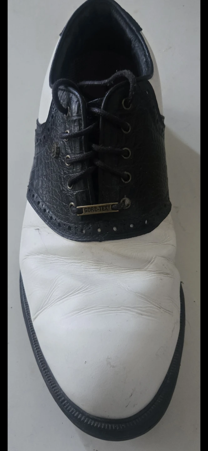 White & Black Golf Shoes with GORE-TEX - photo 5