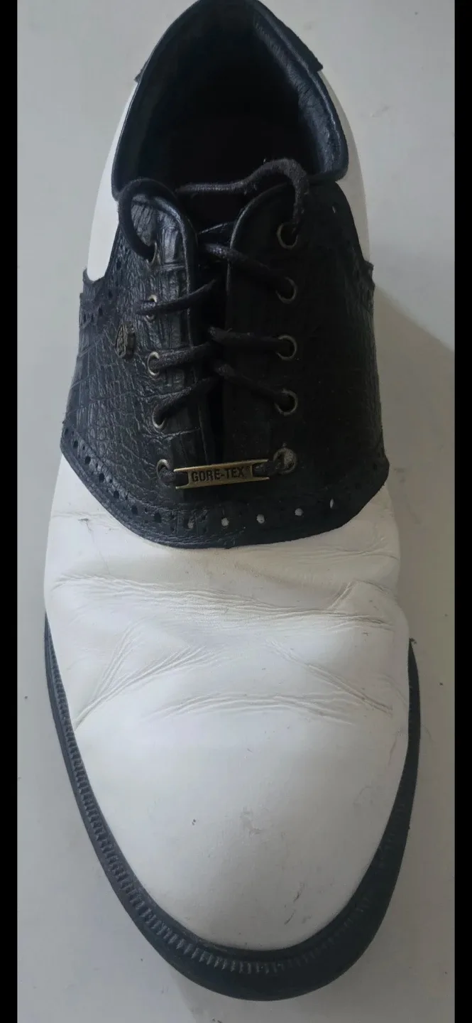 White & Black Golf Shoes with GORE-TEX - photo 5