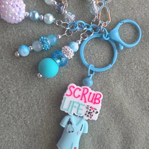 Scrub Life Nurse Keychain Charm