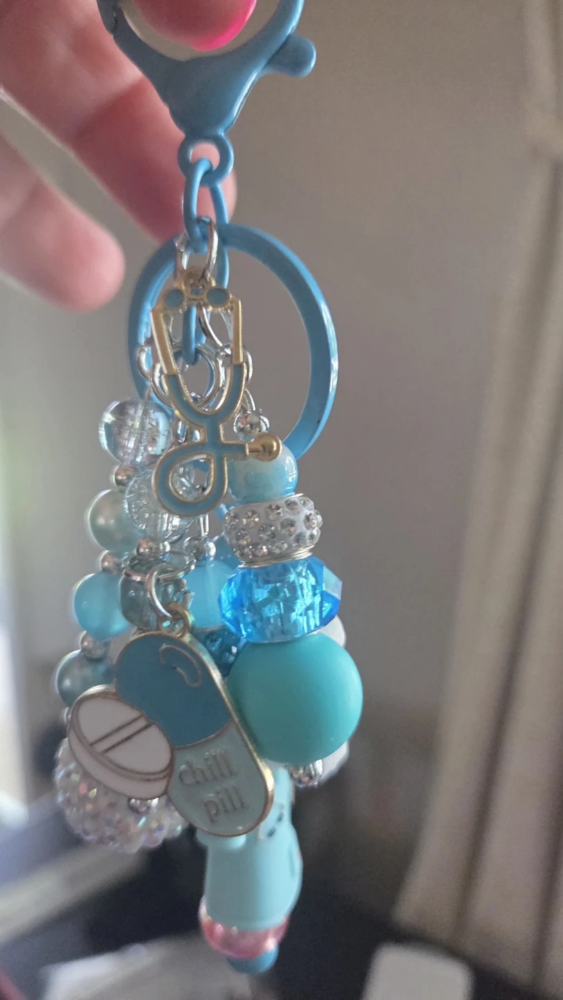 Scrub Life Nurse Keychain Charm - photo 2
