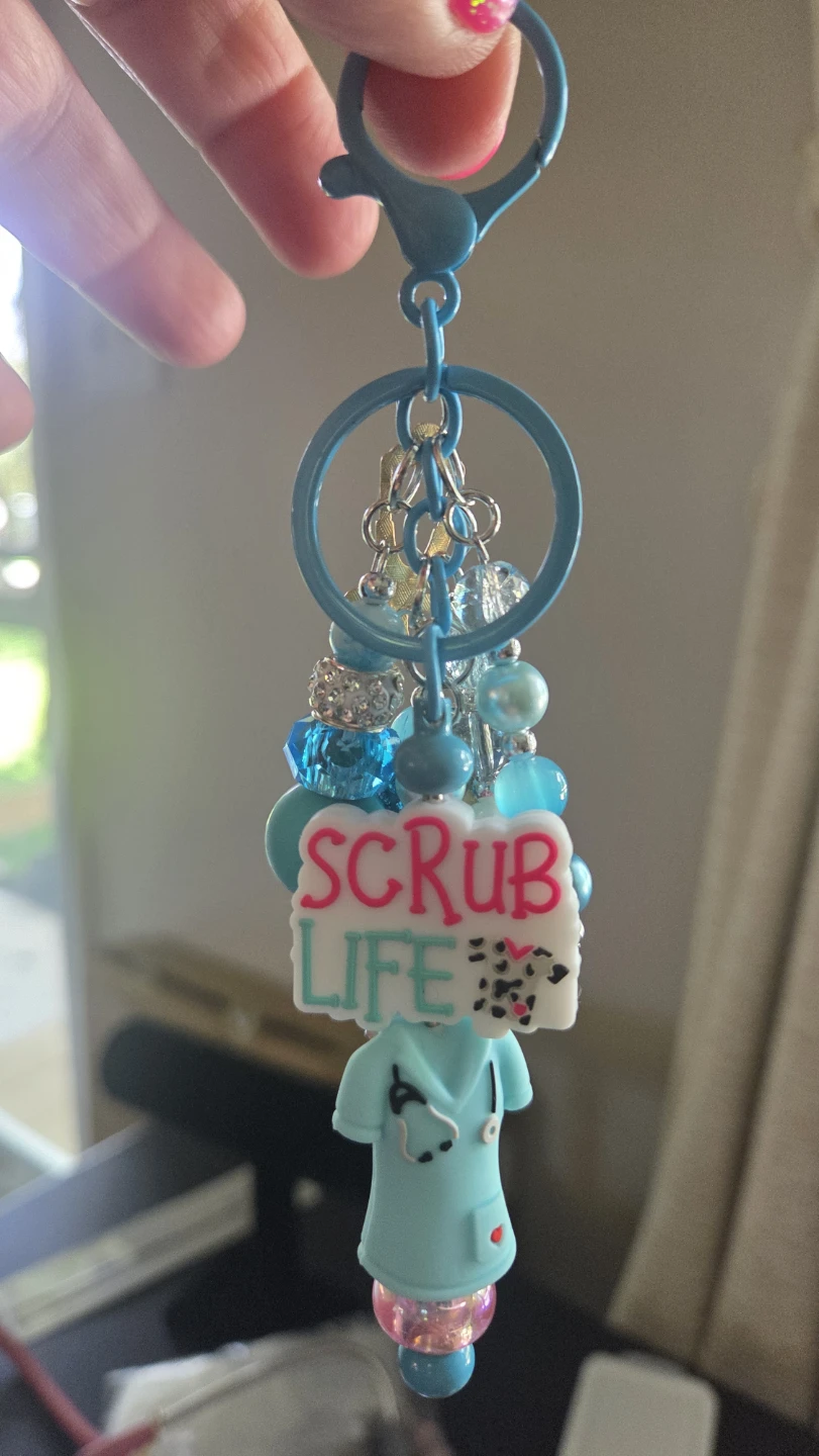 Scrub Life Nurse Keychain Charm - photo 4