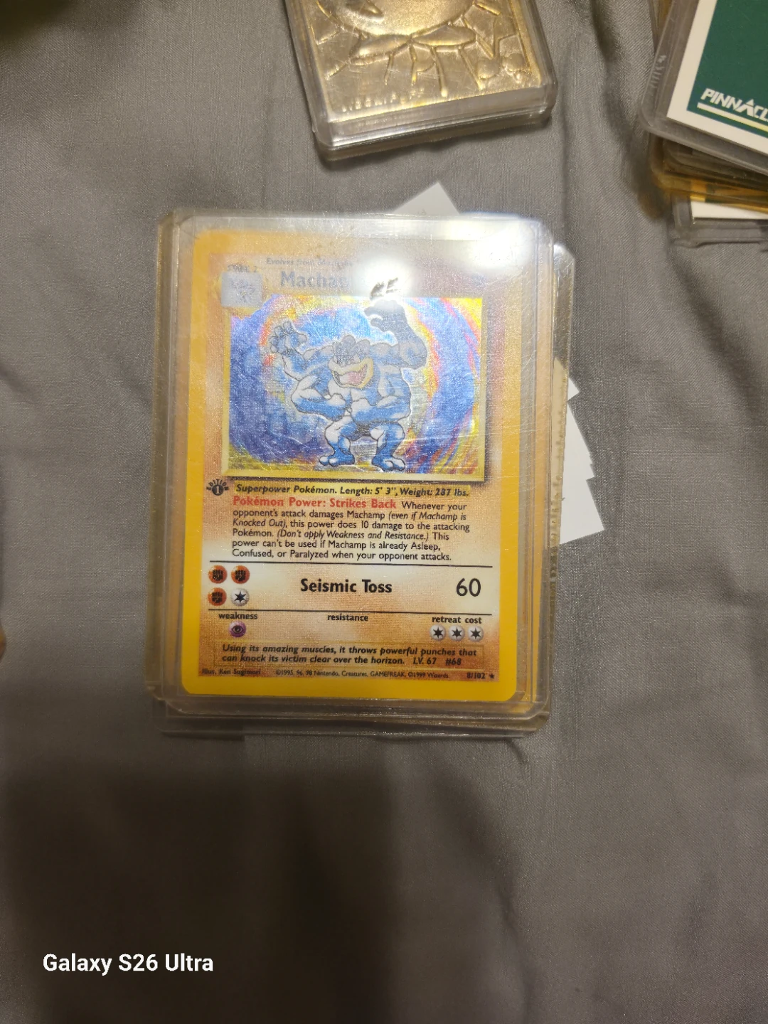 1999 Wizards Machamp Pokémon Card 68/102