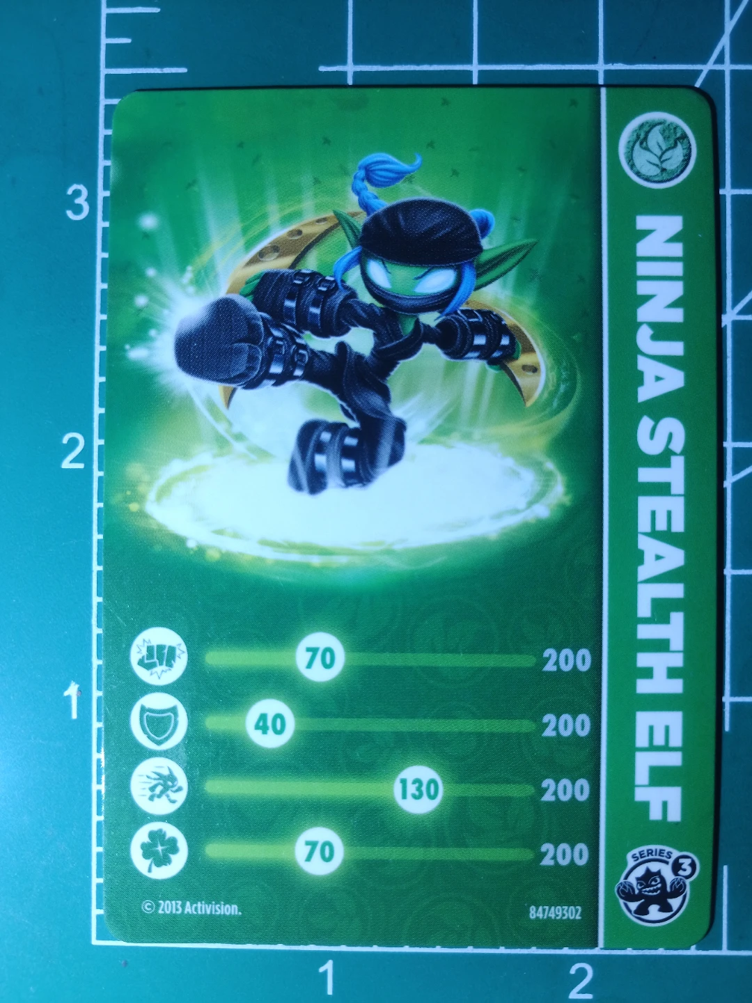 Skylanders Swap Force Ninja Stealth Elf Trading Card