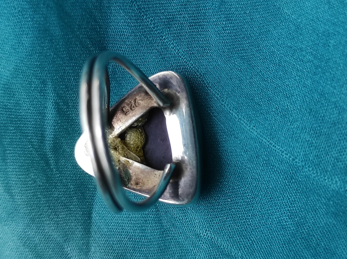 Rare Silver Sugalite Gemstone Ring - photo 5