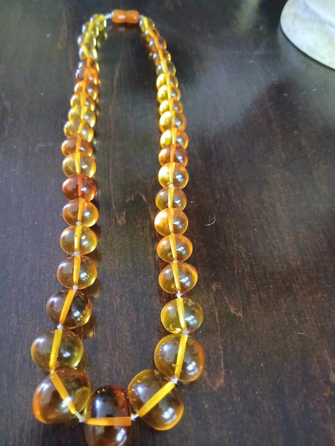 Amber Bead Necklace