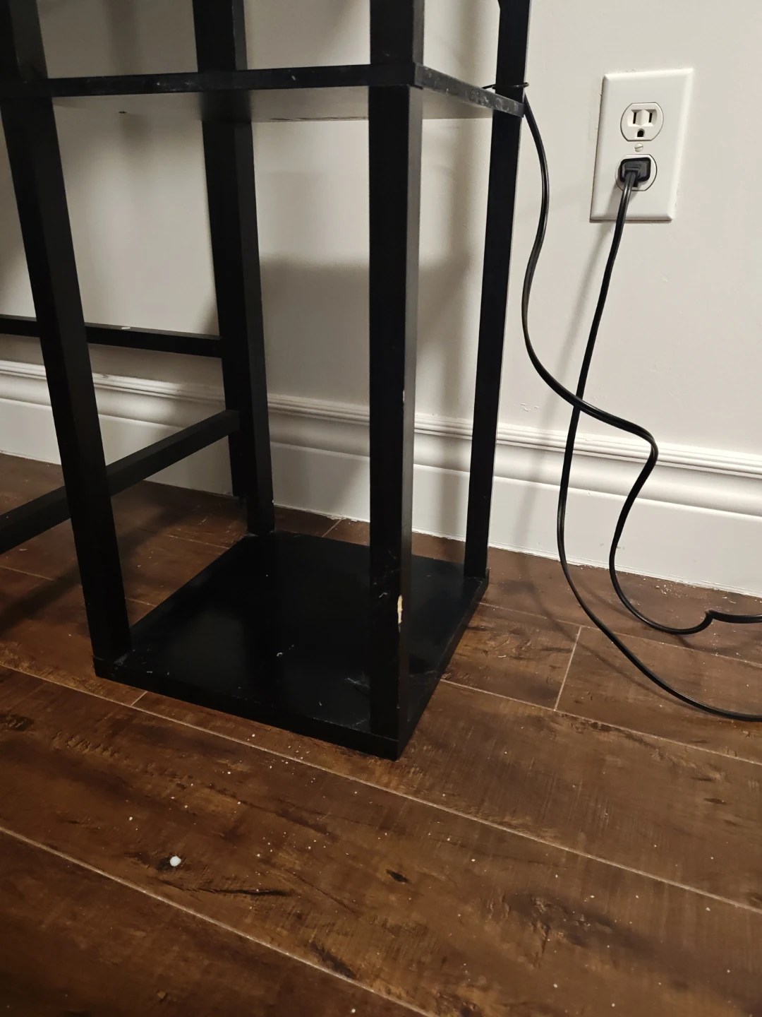 Black Floor Lamp with Shelves - photo 3