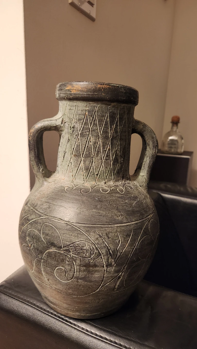 Decorative Two-Handled Amphora Vase - photo 3
