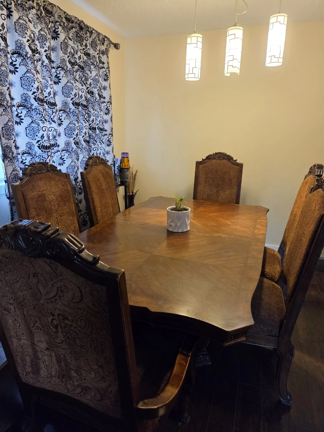 Dining Table Set with 6 Chairs