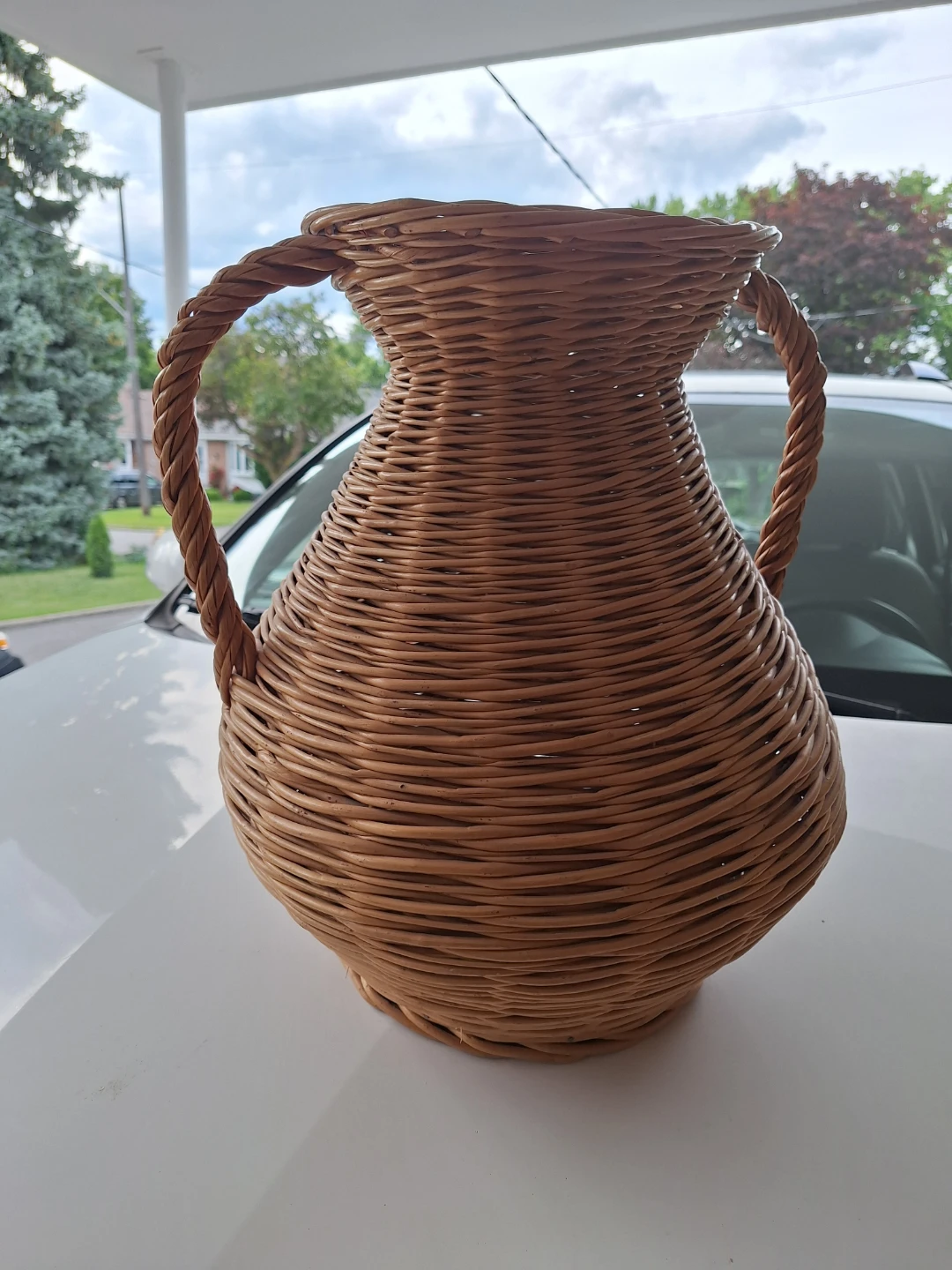 Wicker Vase with Handles - photo 5