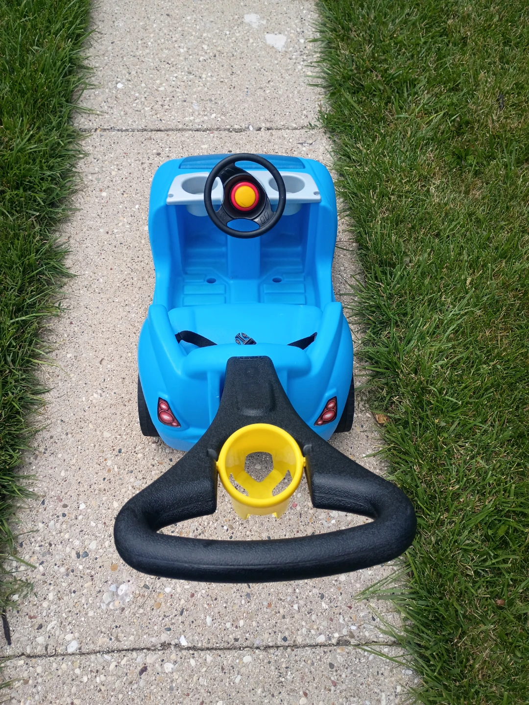 Blue Ride-On Toy Car with Push Handle - photo 3