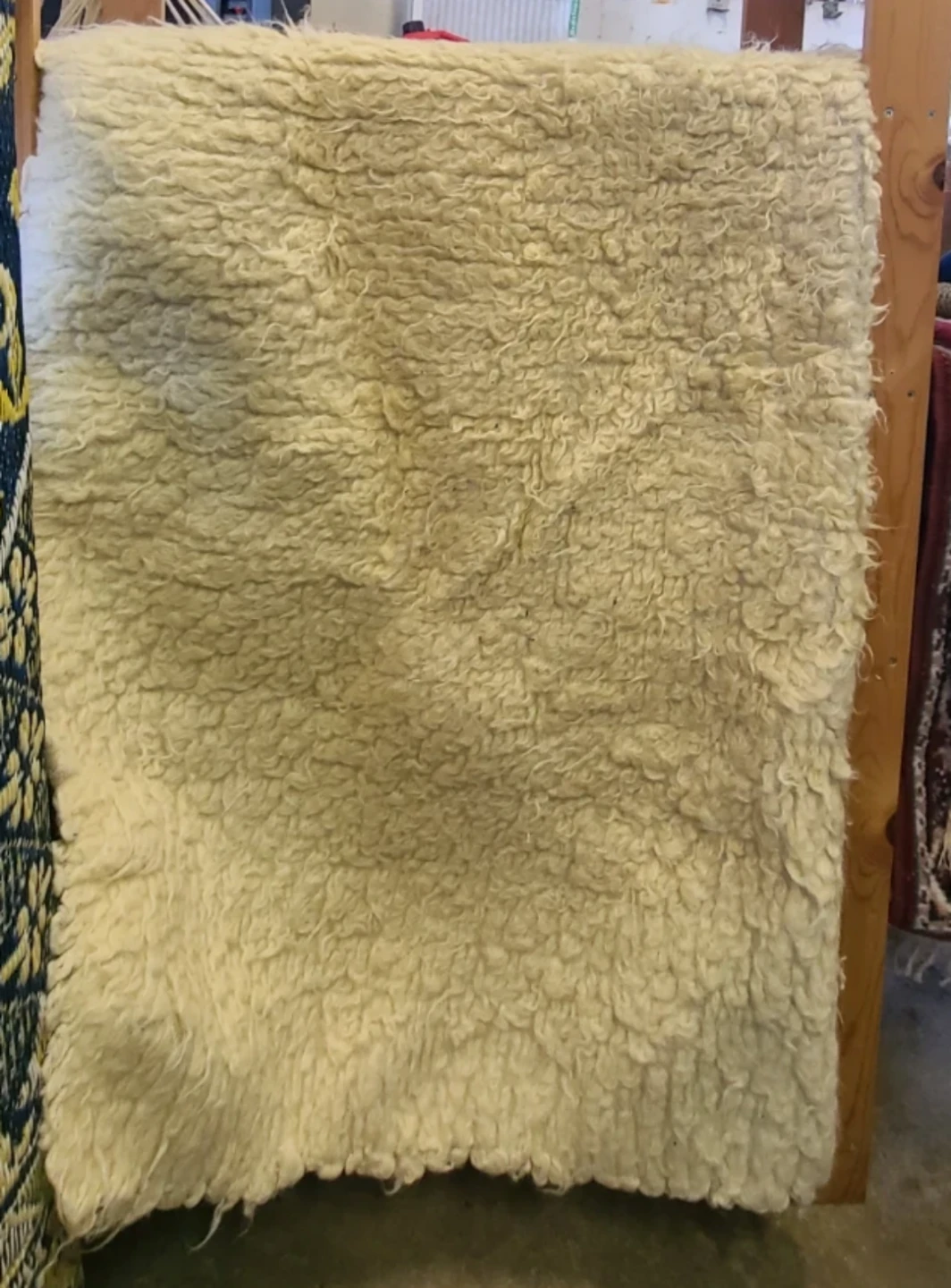 Cream Sheepskin Bed Topper - photo 2